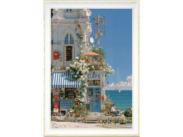 Jigsaw Puzzle: The Blooming Seaside Cafe 1000pcs (72 x 49cm)