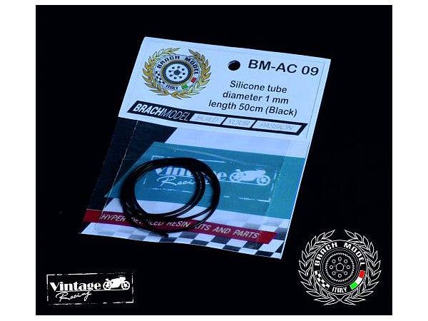 Silicone Tube Black (OD 1mm / 50cm)