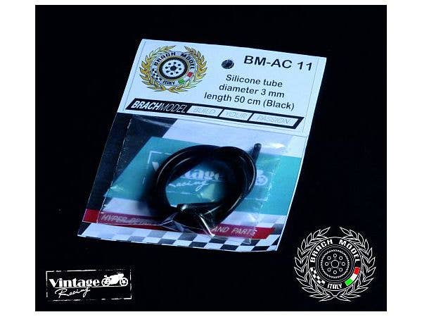 Silicone Tube Black (OD 3mm / 50cm)