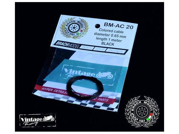 Color Cable Black (OD 0.65mm / 1m)
