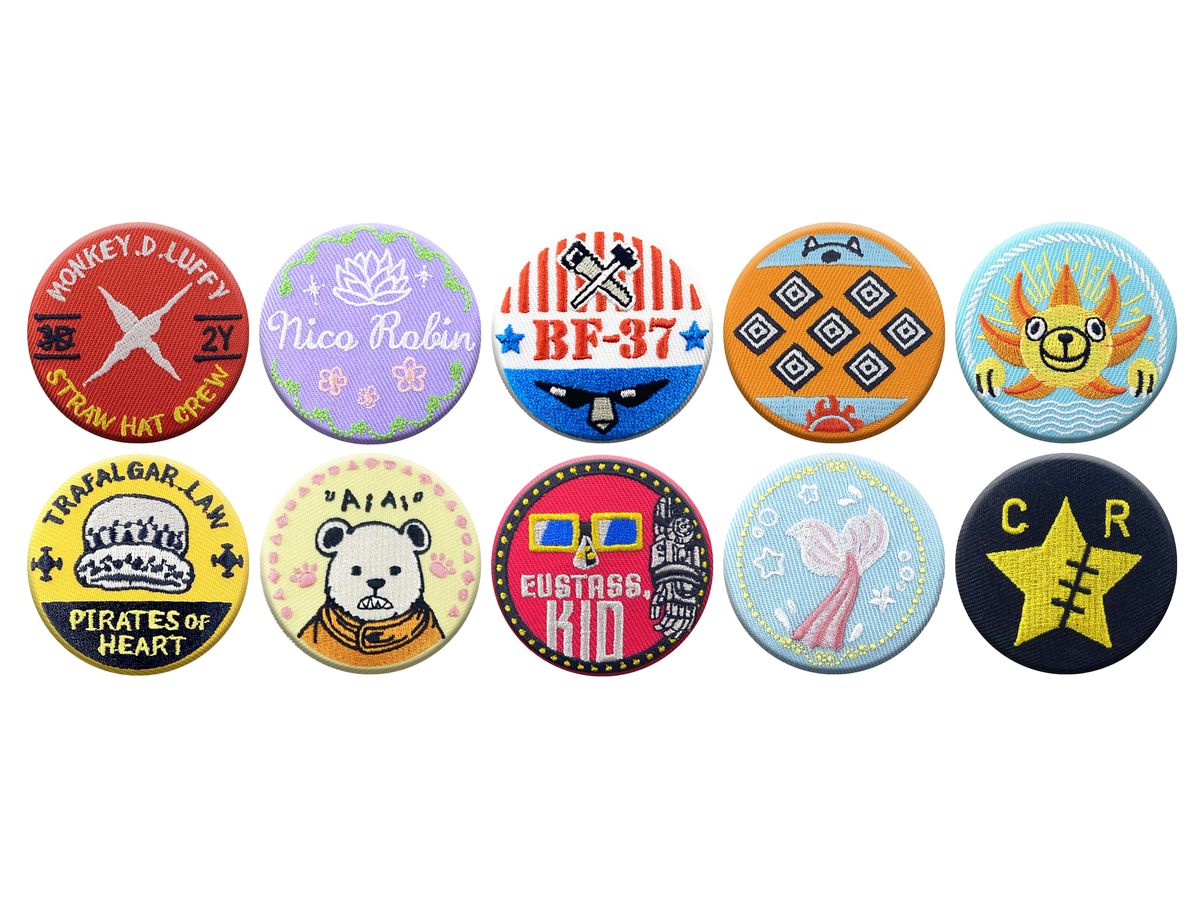 One Piece: Embroidered Brooch Vol.2 1Box 10pcs