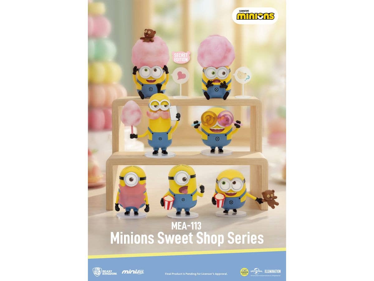 MEA-113 Minions Sweet Shop Series Blind Box Set 1Box 6pcs