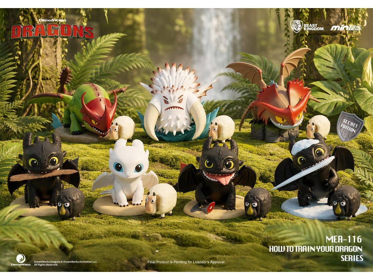 MEA-116 How to train your dragon series Blind box set 1Box 6pcs