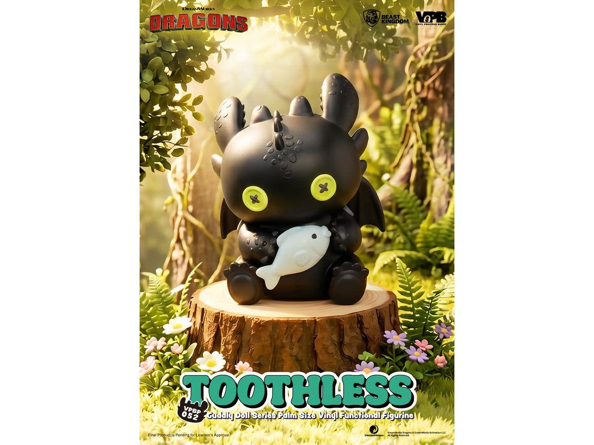 VPBP-052 Cuddly Doll Series Palm Size Vinyl Functional Figurine : Toothless