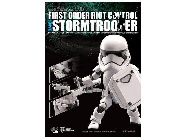 Egg Attack Action #019 Star Wars: The Force Awakens First Order Stormtrooper (Riot Control Ver.)