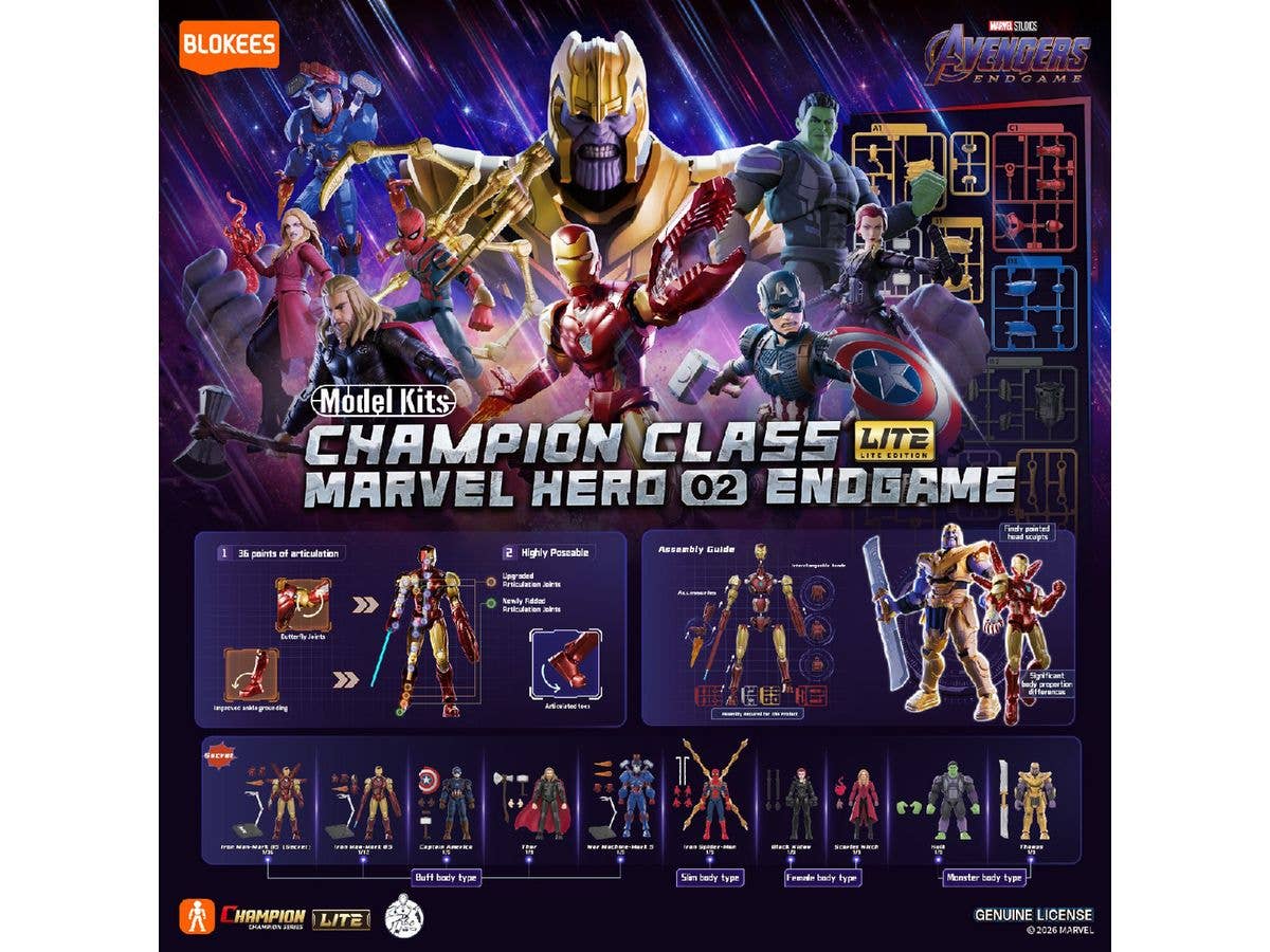Blokees Marvel Hero Champion Class Lite 02 1Box 9pcs
