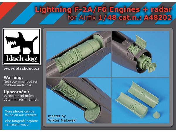 Lightning F-2 A /F 6 engines ,radar