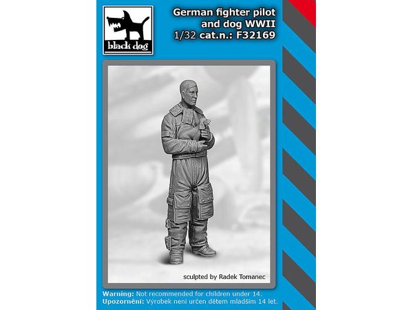 German fighter pilot and dog WW II