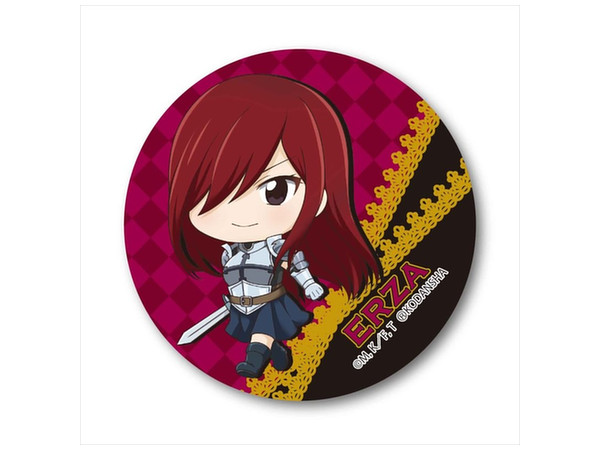 Fairy Tail Teku Toko Can Badge: Erza Scarlet
