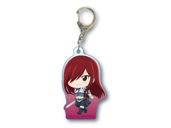 Fairy Tail Teku Toko Acrylic Keychain: Erza Scarlet