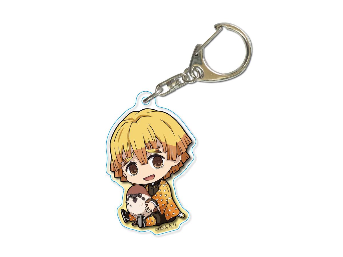 Gyugyutto Acrylic Keychain Demon Slayer: Kimetsu no Yaiba: Zenitsu Agatsuma