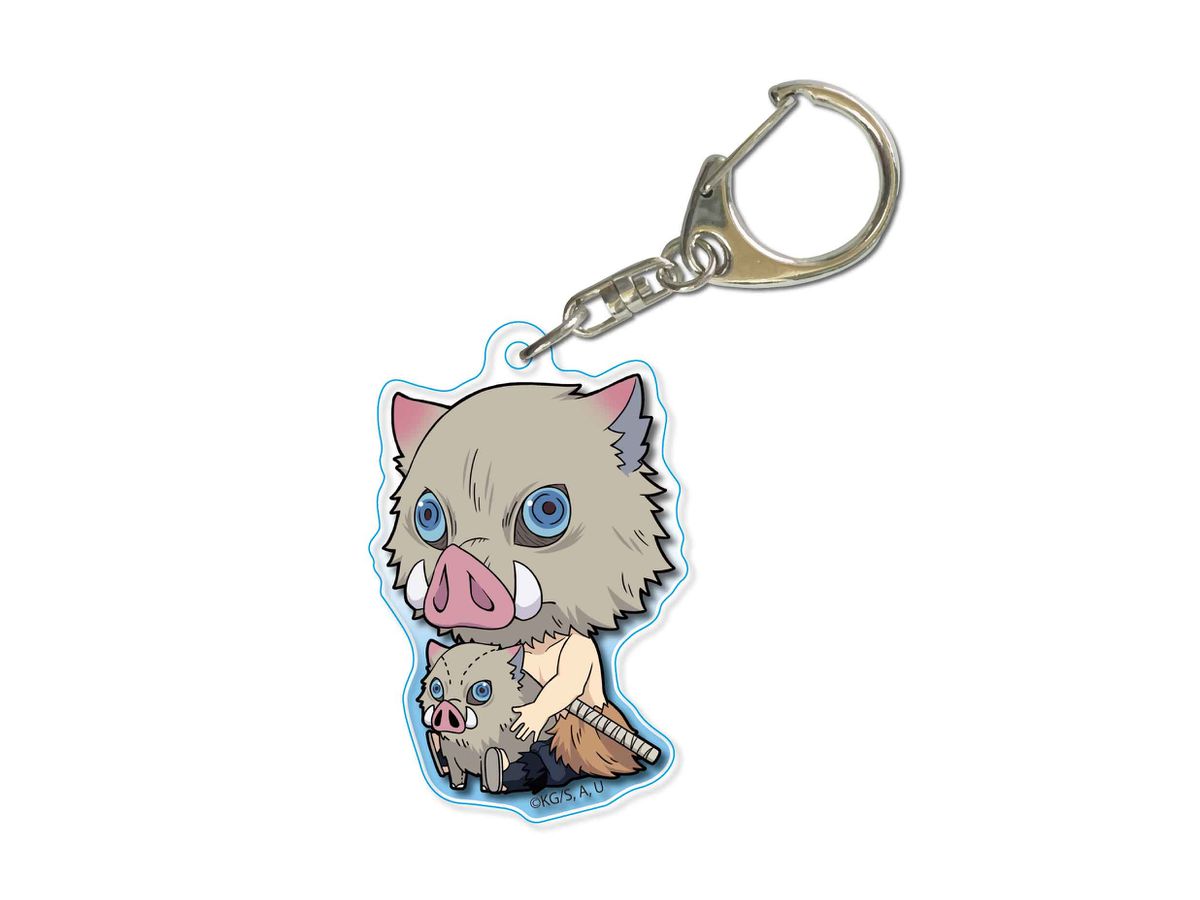 Gyugyutto Acrylic Keychain Demon Slayer: Kimetsu no Yaiba: Inosuke Hashibira