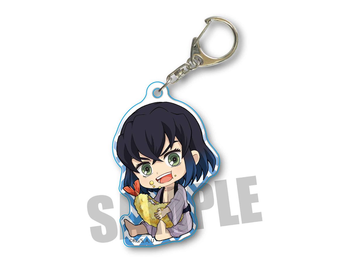 Gyugyutto Acrylic Keychain Vol.3 Demon Slayer: Kimetsu no Yaiba: Inosuke Hashibira (Tempura)