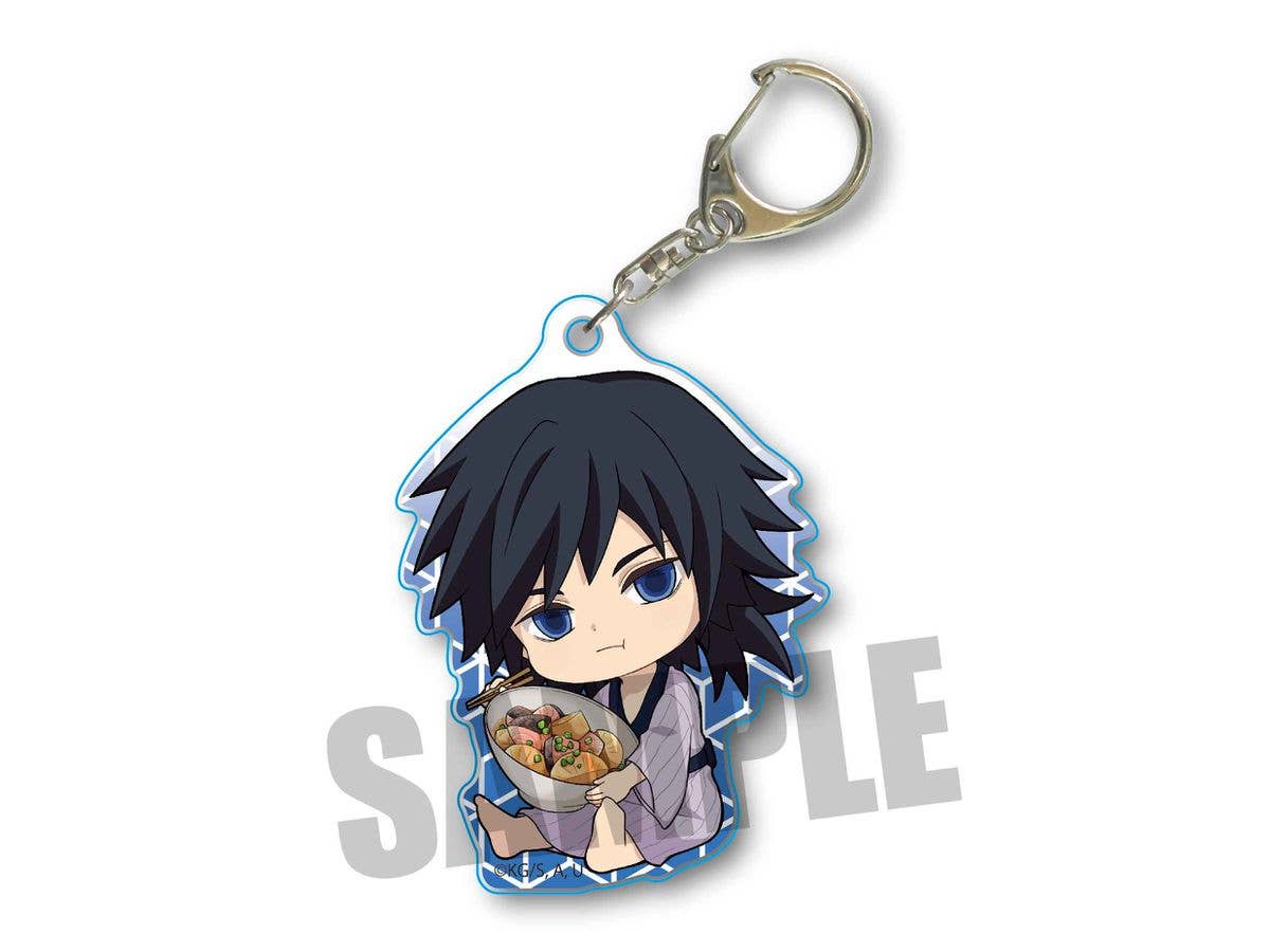 Gyugyutto Acrylic Keychain Vol.3 Demon Slayer: Kimetsu no Yaiba: Giyu Tomioka (Sake Daikon)