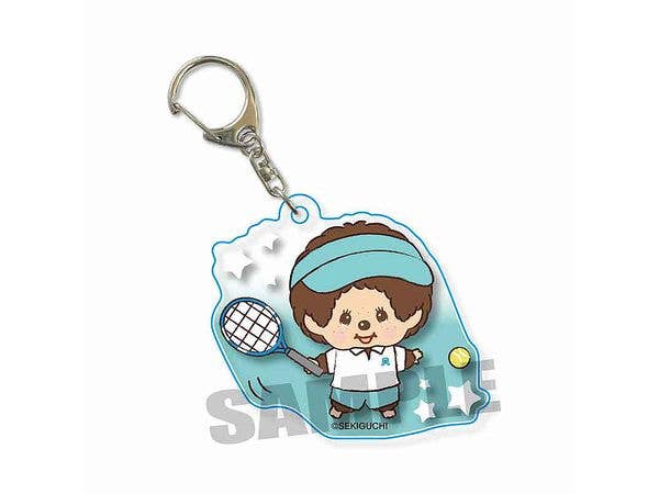 Monchhichi Sports: Acrylic Keychain Tennis