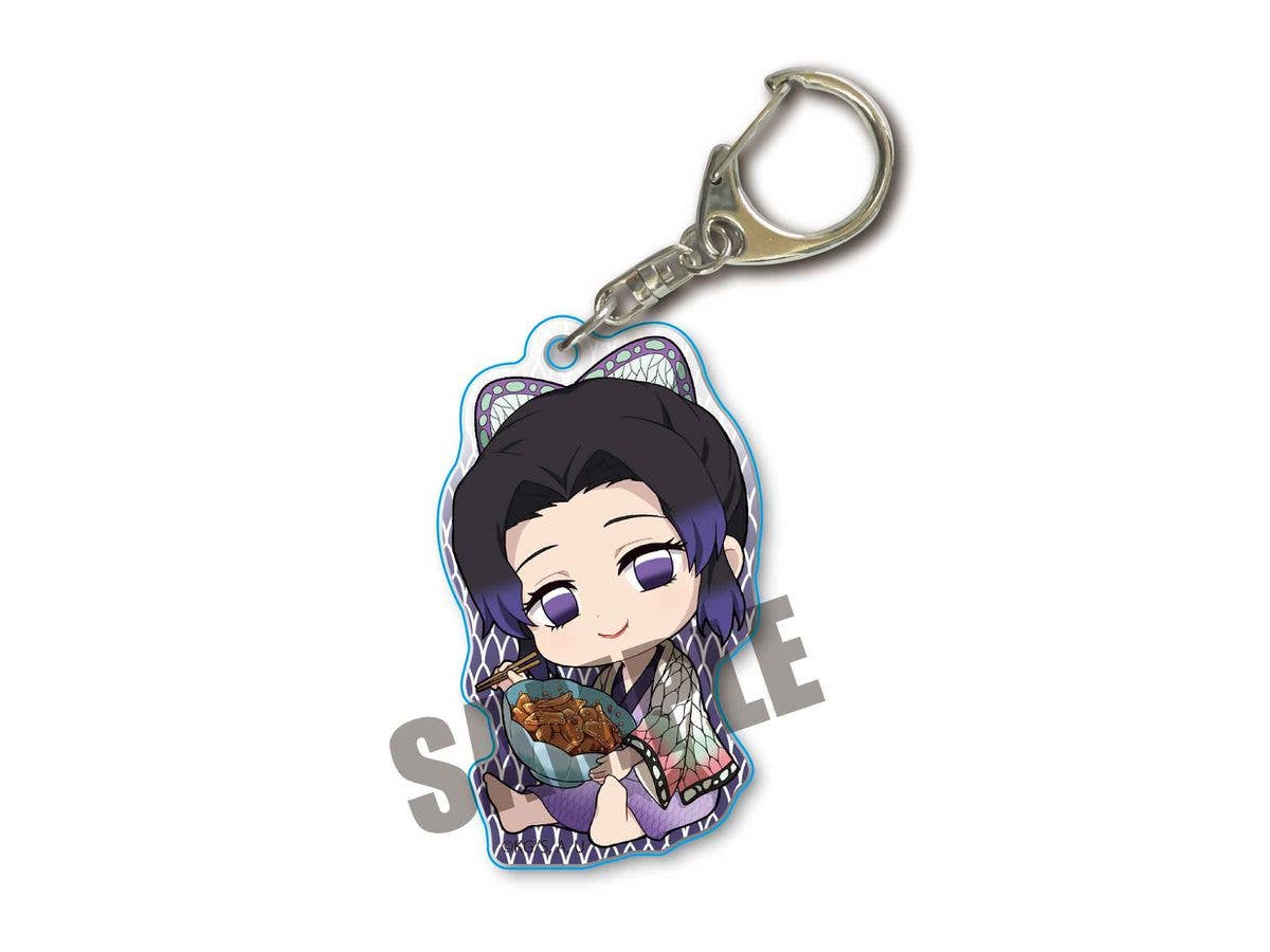 Gyugyutto Acrylic Keychain Vol.4 Demon Slayer: Kimetsu no Yaiba: Shinobu Kocho (Ginger Tsukudani)