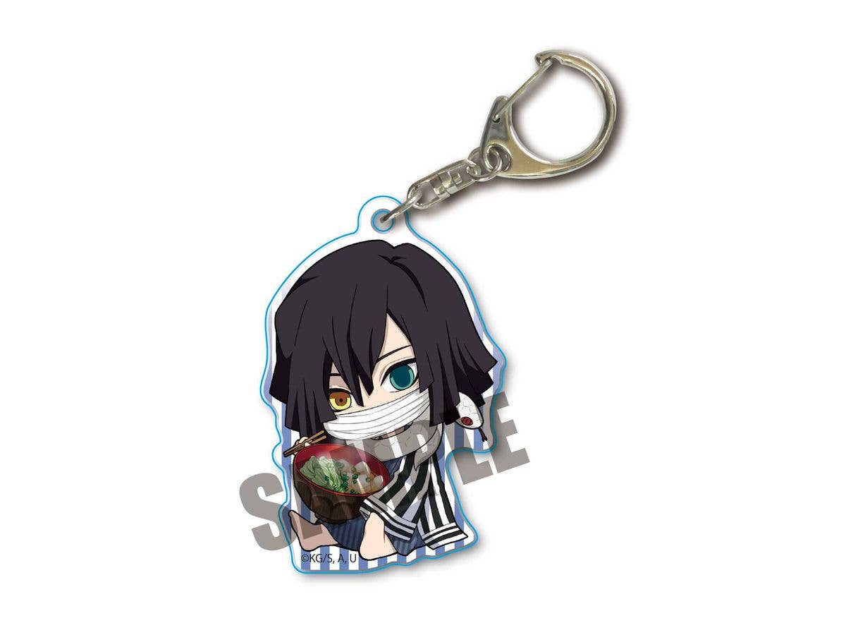 Gyugyutto Acrylic Keychain Vol.4 Demon Slayer: Kimetsu no Yaiba: Obanai Iguro (Tororo Kelp)