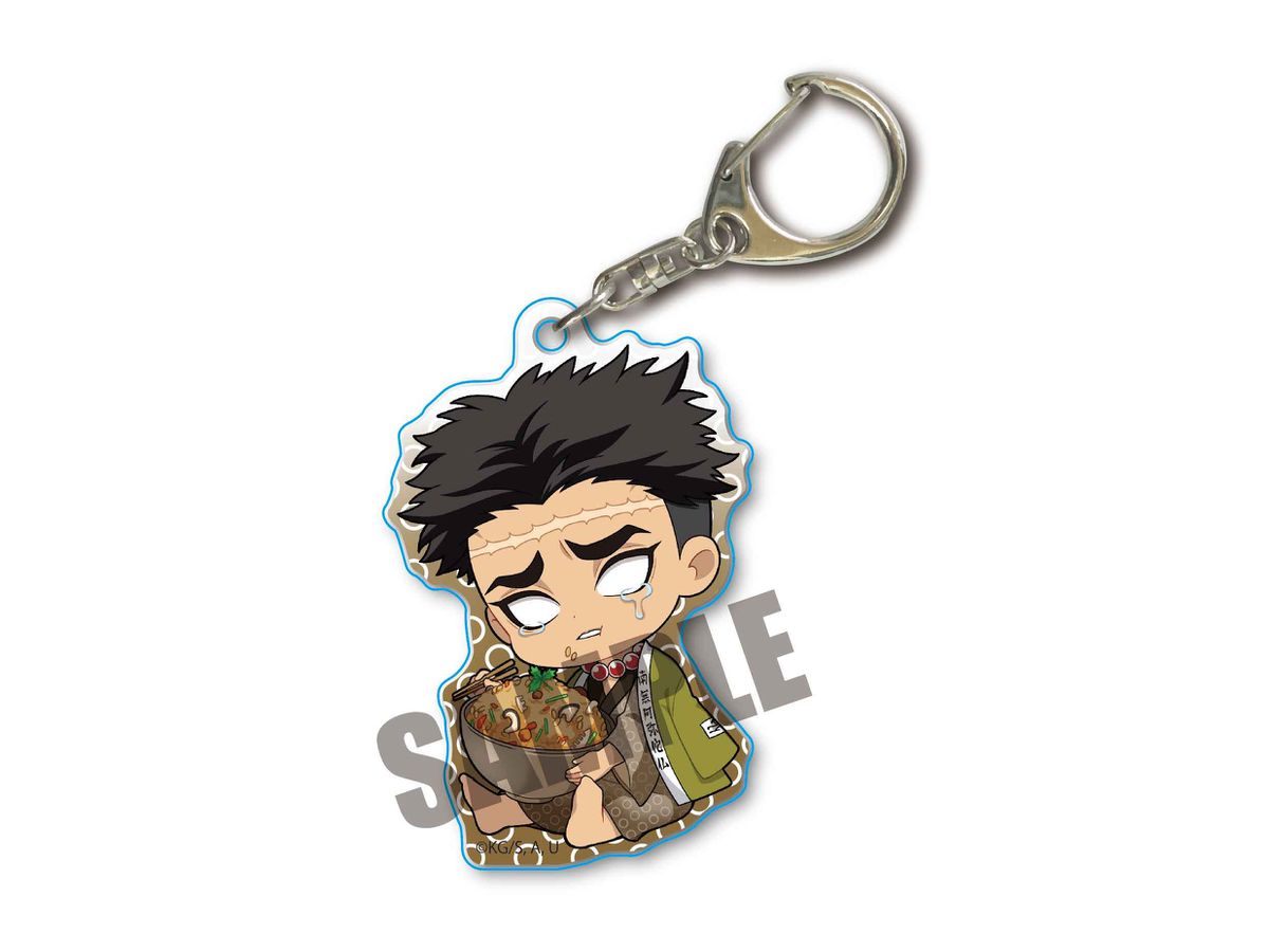 Gyugyutto Acrylic Keychain Vol.4 Demon Slayer: Kimetsu no Yaiba: Gyomei Himejima (Cooked Rice)