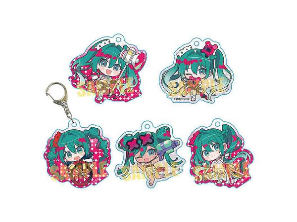 Racing Miku 2025: Trading Acrylic Keychains 1Box 5Pcs