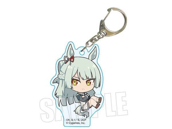 Anime Uma Musume Cinderella Gray: Pukasshu Acrylic Keychain Fujimasa Marchi