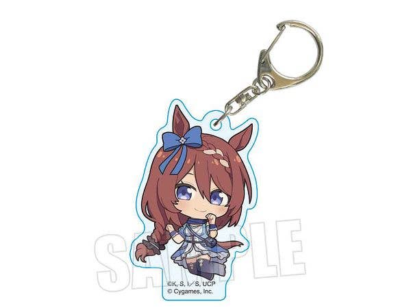 Anime Uma Musume Cinderella Gray: Pukasshu Acrylic Keychain Super Creek