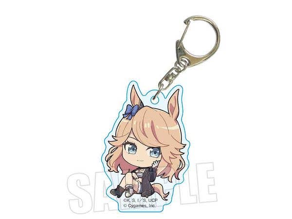 Anime Uma Musume Cinderella Gray: Pukasshu Acrylic Keychain Gold City