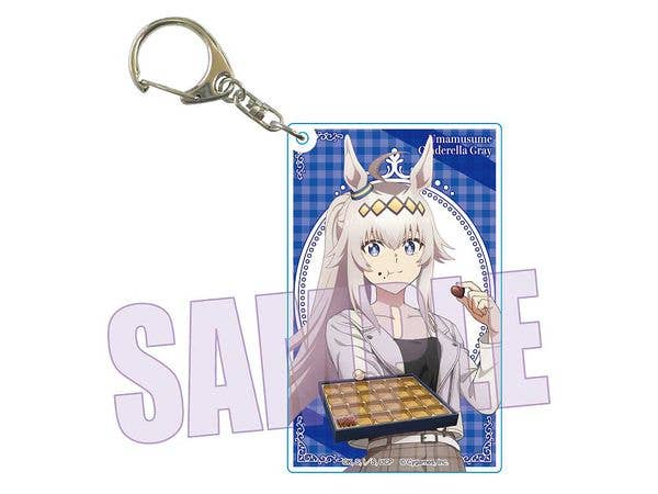 Anime Uma Musume Cinderella Gray: Slightly Large Acrylic Keychain - Oguri Cap (Chocolate)