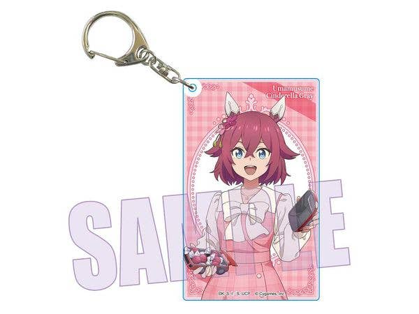 Anime Uma Musume Cinderella Gray: Slightly Larger Acrylic Keychain Sakura Chiyono-O (Chocolate)