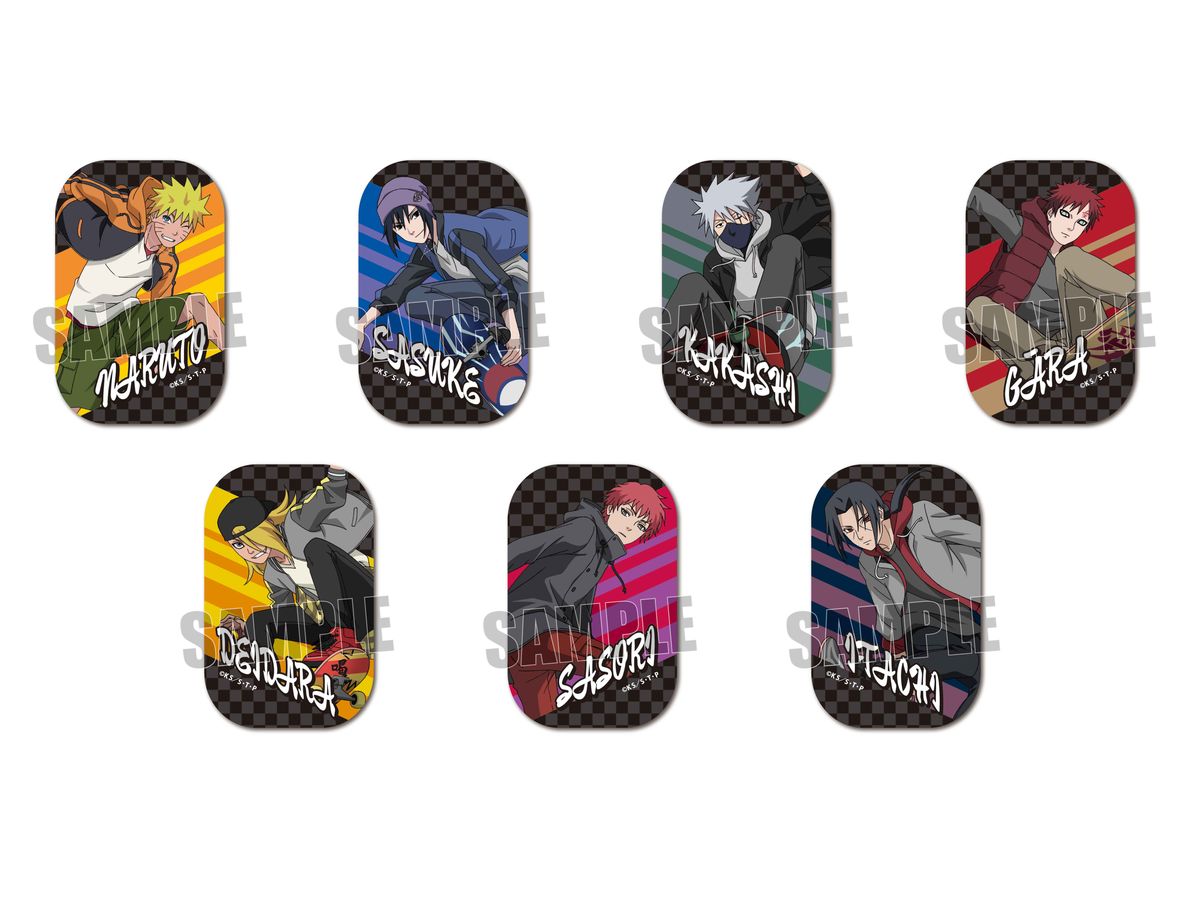 Naruto Shippuden: Trading Square Can Badge Skater ver. 1Box 7pcs
