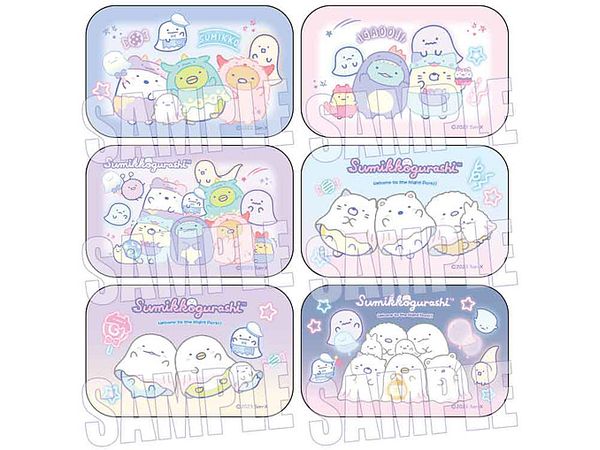 Sumikko Gurashi: Trading Square Can Badge / Ghost Night Park: 1Box (6pcs)