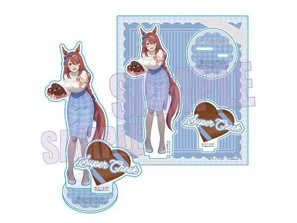 Anime Uma Musume Cinderella Gray: Acrylic Stand Super Creek (Chocolate)