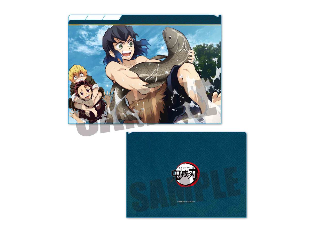 Clear File 3 Pocket Demon Slayer: Kimetsu no Yaiba: Tanjiro, Zenitsu, Inosuke Gathering B