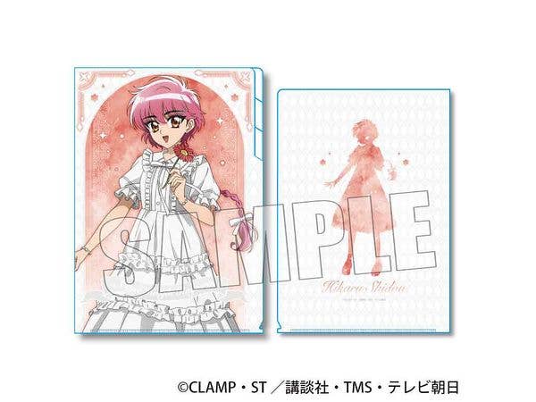 TV Anime Magic Knight Rayearth: 3-Pocket Clear File - Hikaru Shidou White Outfit