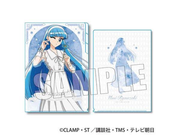TV Anime Magic Knight Rayearth: 3-Pocket Clear File - Umi Ryuuzaki White Outfit