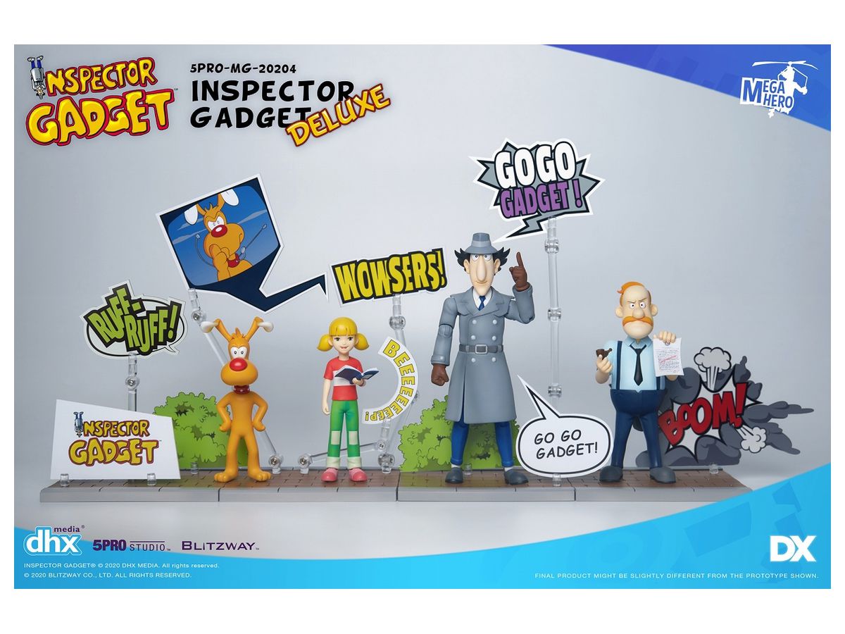 Mega Hero Series: Inspector Gadget: Action Figure DX Complete Set
