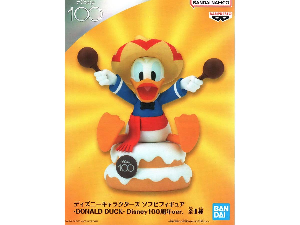 [Used Item: A] Disney Characters Soft Vinyl Figure -DONALD DUCK- Disney 100th Anniversary Ver.