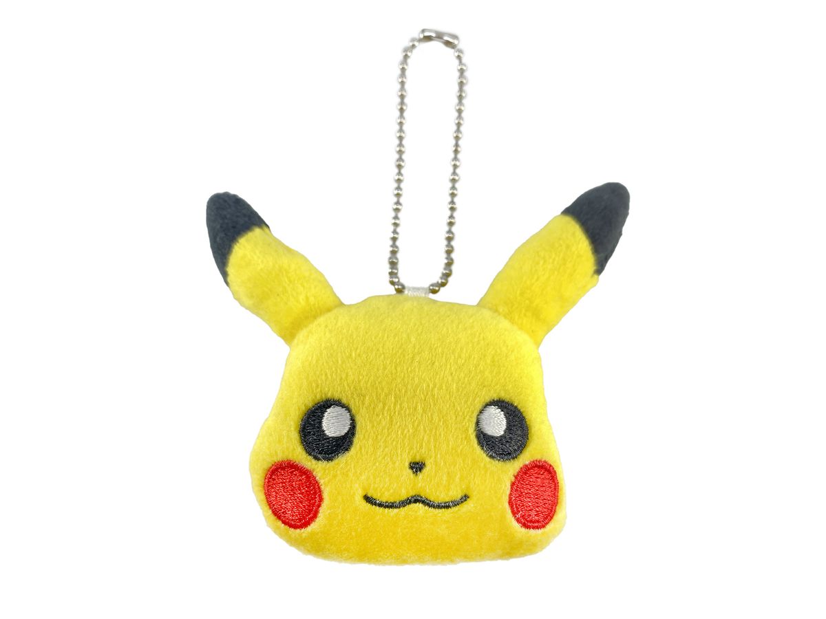 Pokemon Face Plush Toy with Ball Chain Vol.1 Pikachu