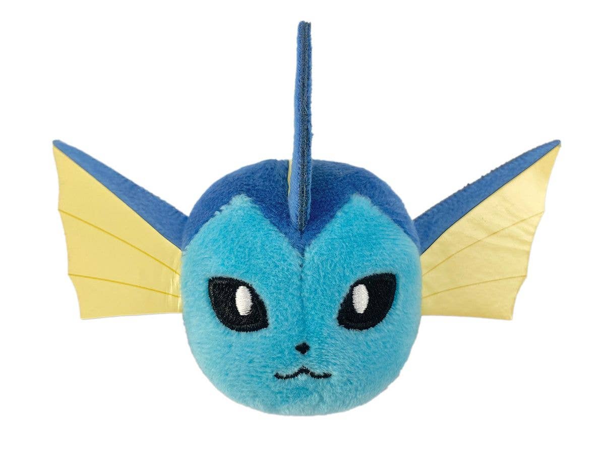 Pokemon Face Plush Clip Vaporeon B