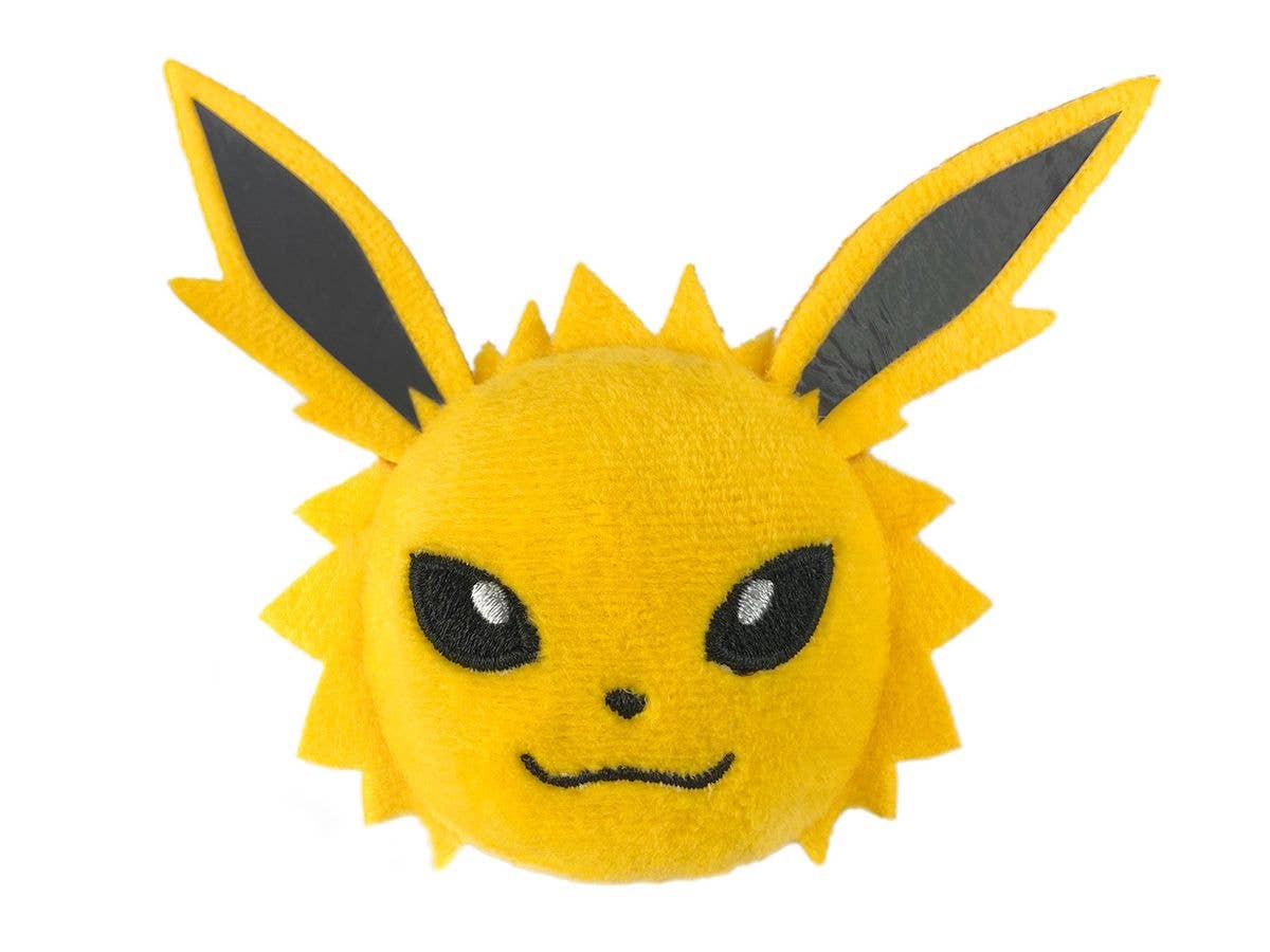 Pokemon Face Plush Clip Jolteon C