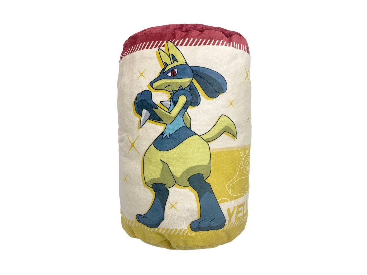 Pokemon Cylindrical Cushion: Roy & Yellow Lucario B