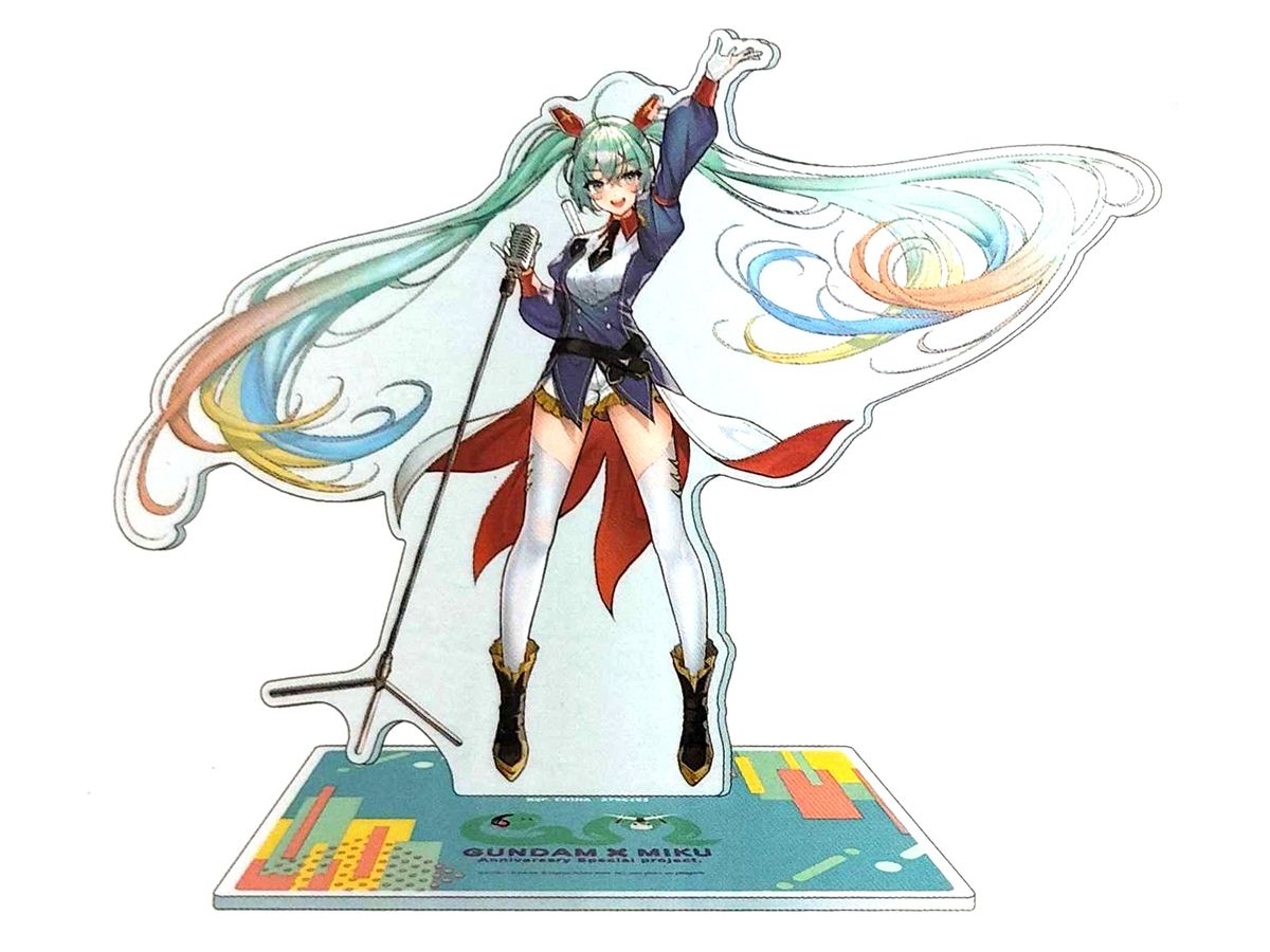 Gundam 45th Anniversary x Hatsune Miku Aurora Big Acrylic Stand