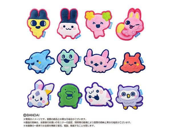 Tamagotchi Paradise Plush Pins (1 Box, 12 Pieces)
