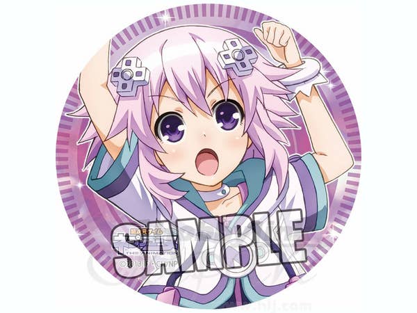 Hyperdimension Neptunia Can Badge Neptune