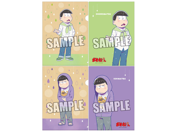 Osomatsu-san: Clear File 2pcs Set Choromatsu : Ichimatsu Rainy days Ver.