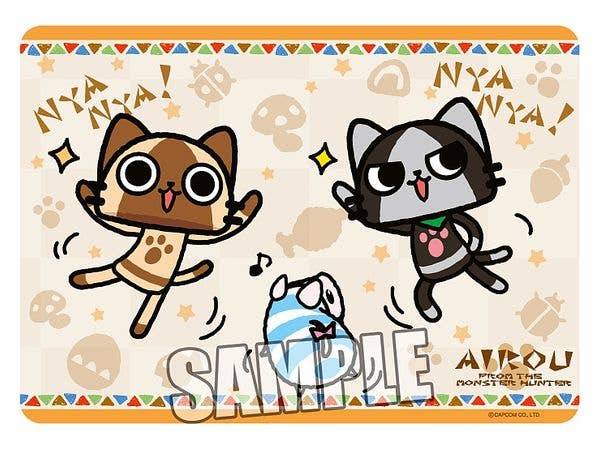 Airou From The Monster Hunter: Character Universal Rubber Mat Felyne & Melynx