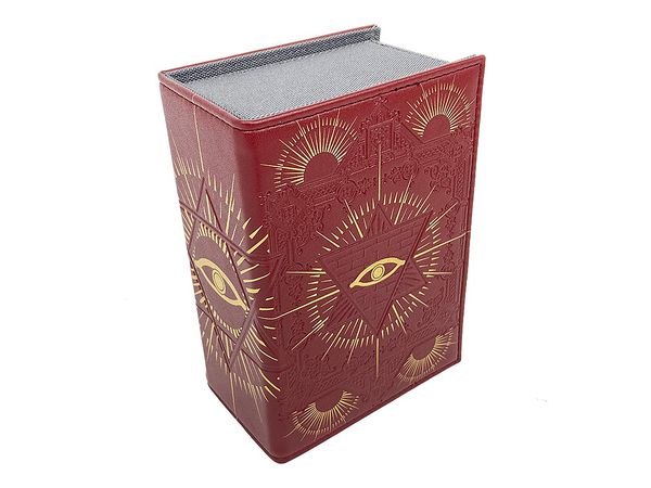Book Type Synthetic Leather Deck Case W Omniscient Eye