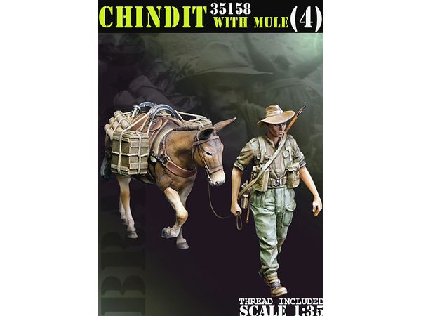 WWII British Chindit Special Forces Set #4 (Mule + 1 figure)