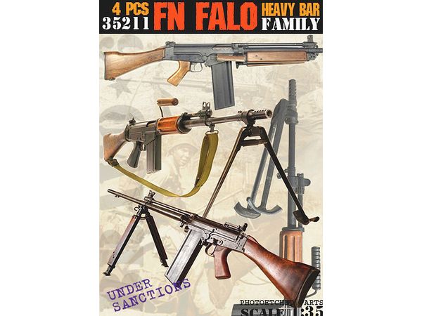 Modern Belgian FN-FALO Heavy Barrel Automatic Rifle Set (4 units)