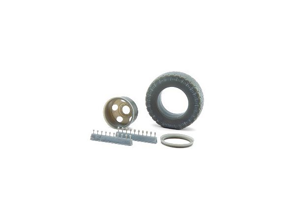 11 X 20 Wheel Set for Trucks (Wheels, Tires, Single & Double Nut Bolts) 1 Set