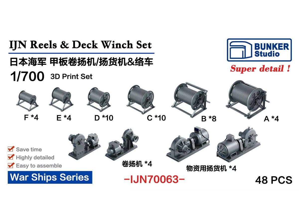 IJN Cablelifter&Bitts Set